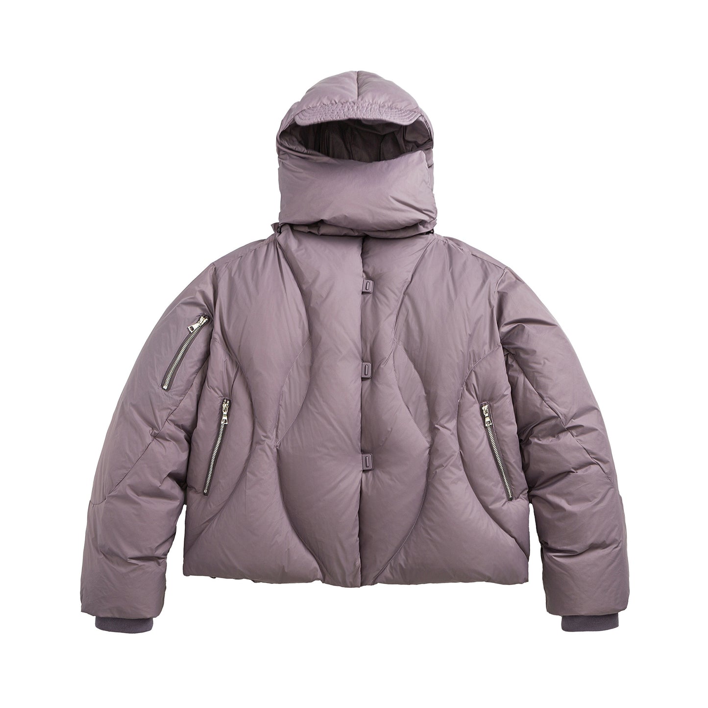Design Removable Hood Windproof Warm White Duck Down Winter Coat