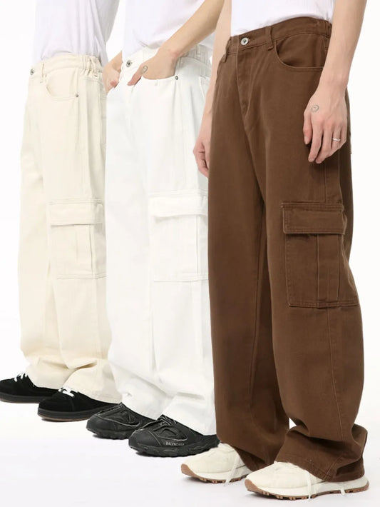 Hight Rise Wide Leg Cargo Pants