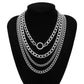Punk Chunky Cuban Multi Layter Necklace