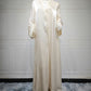 Women's Muslim robe Dubai wearing shiny silk dress
