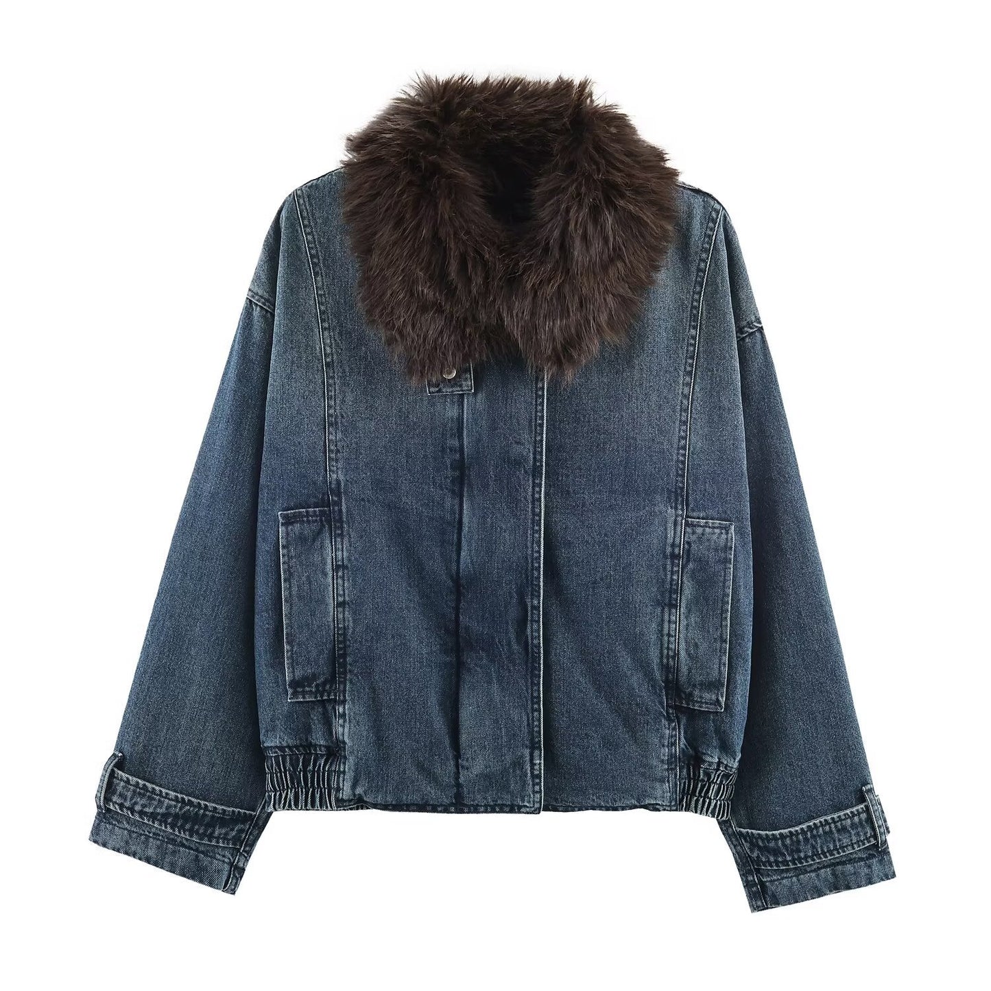 Street denim pilot jacket women's clothing