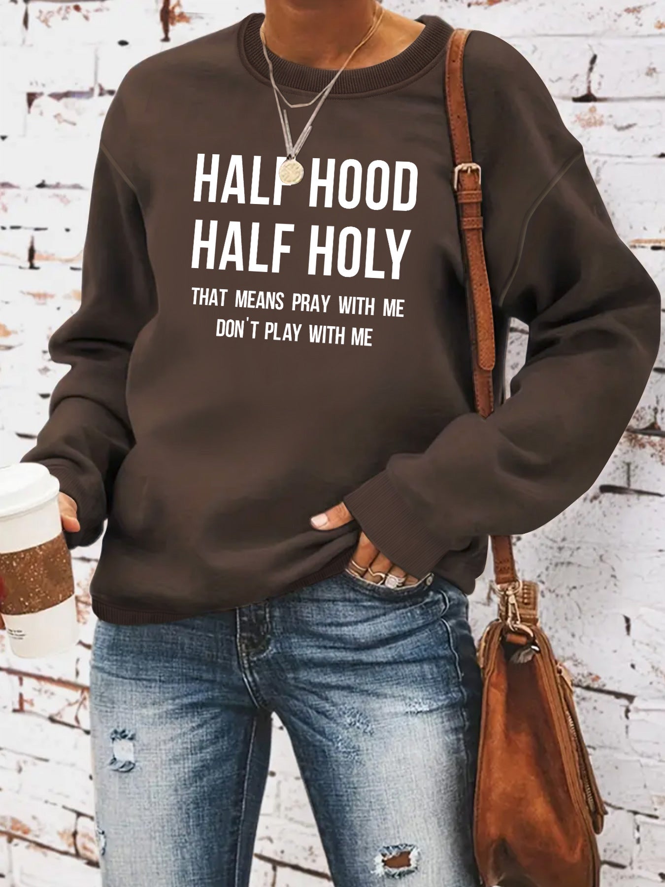 HALF HOOD HALF HOLY hoodie