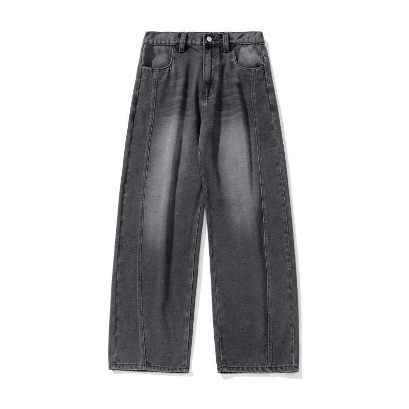 Jeans men's curved knife pants loose pants