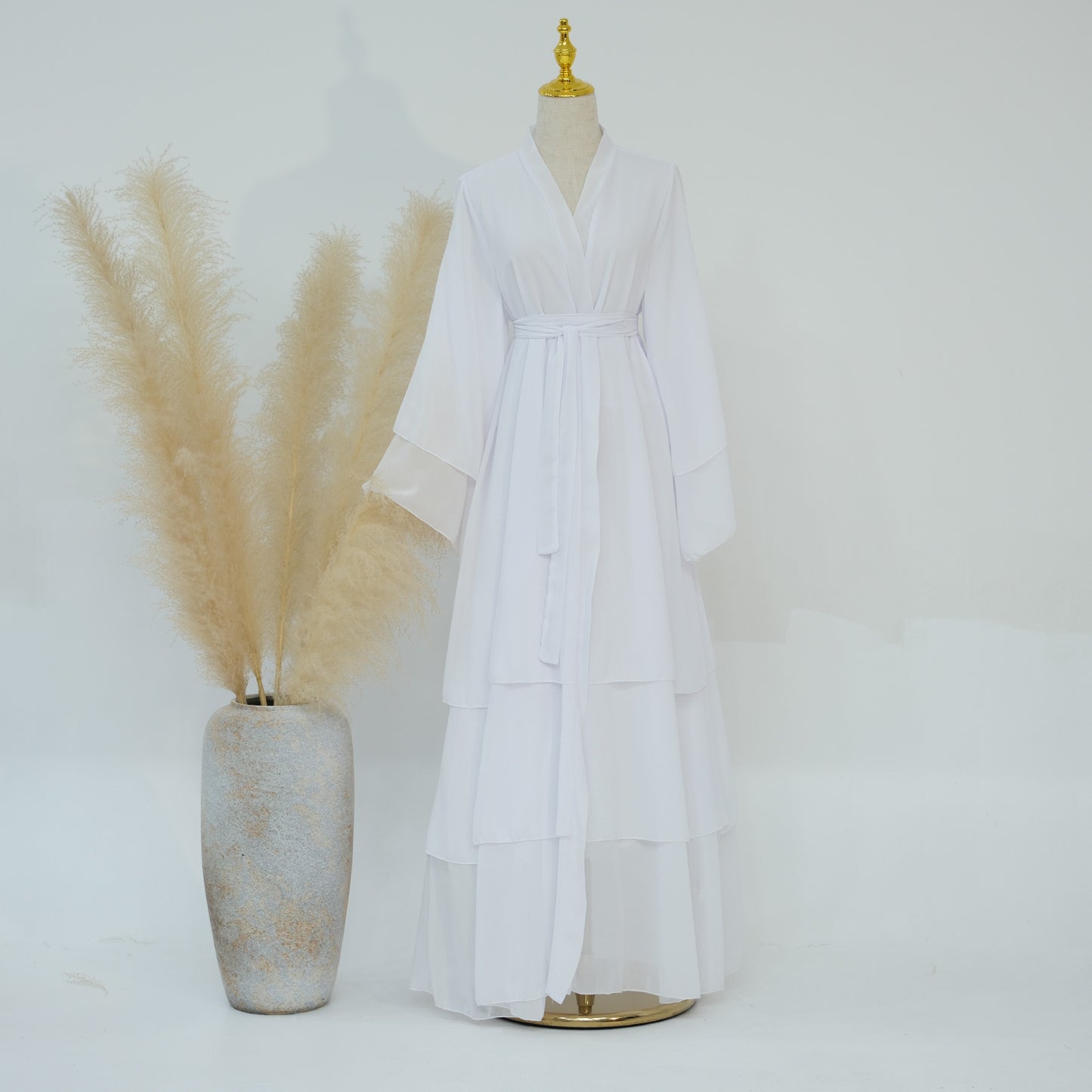 Elegant Children's Family Matching Cardigan Abaya