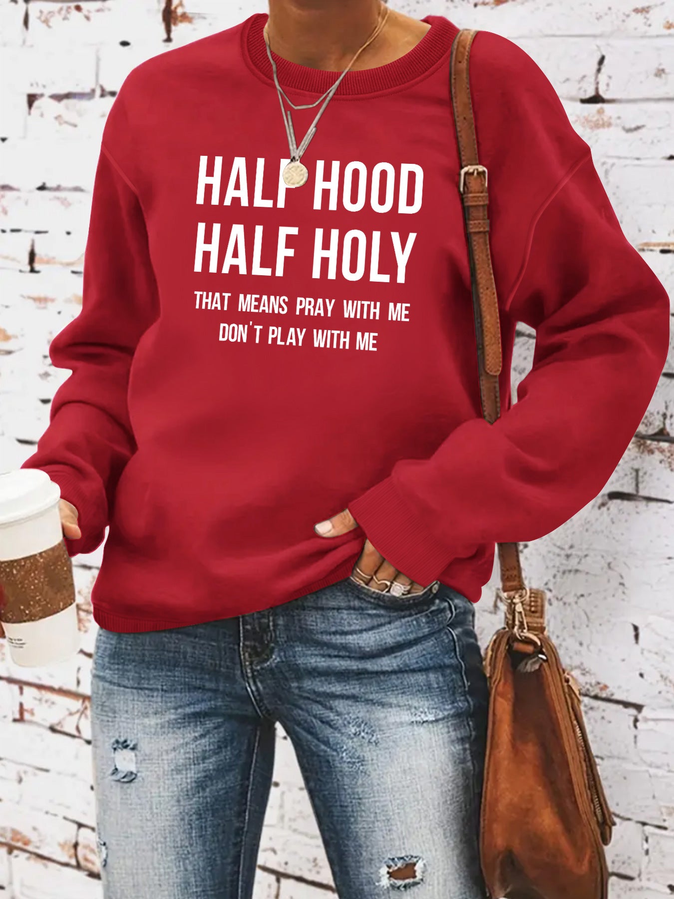 HALF HOOD HALF HOLY hoodie