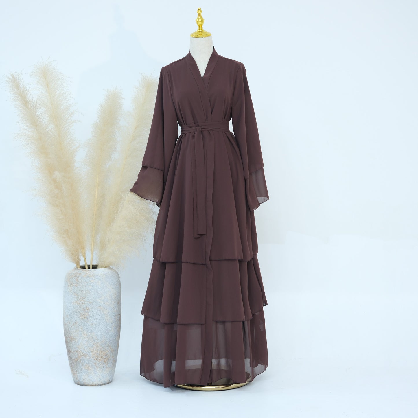 Elegant Children's Family Matching Cardigan Abaya