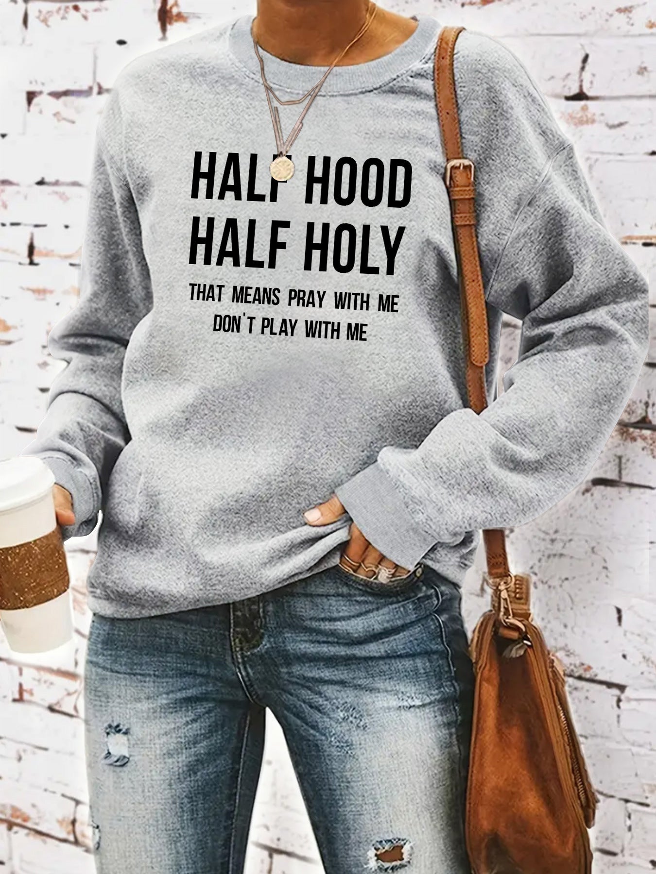 HALF HOOD HALF HOLY hoodie
