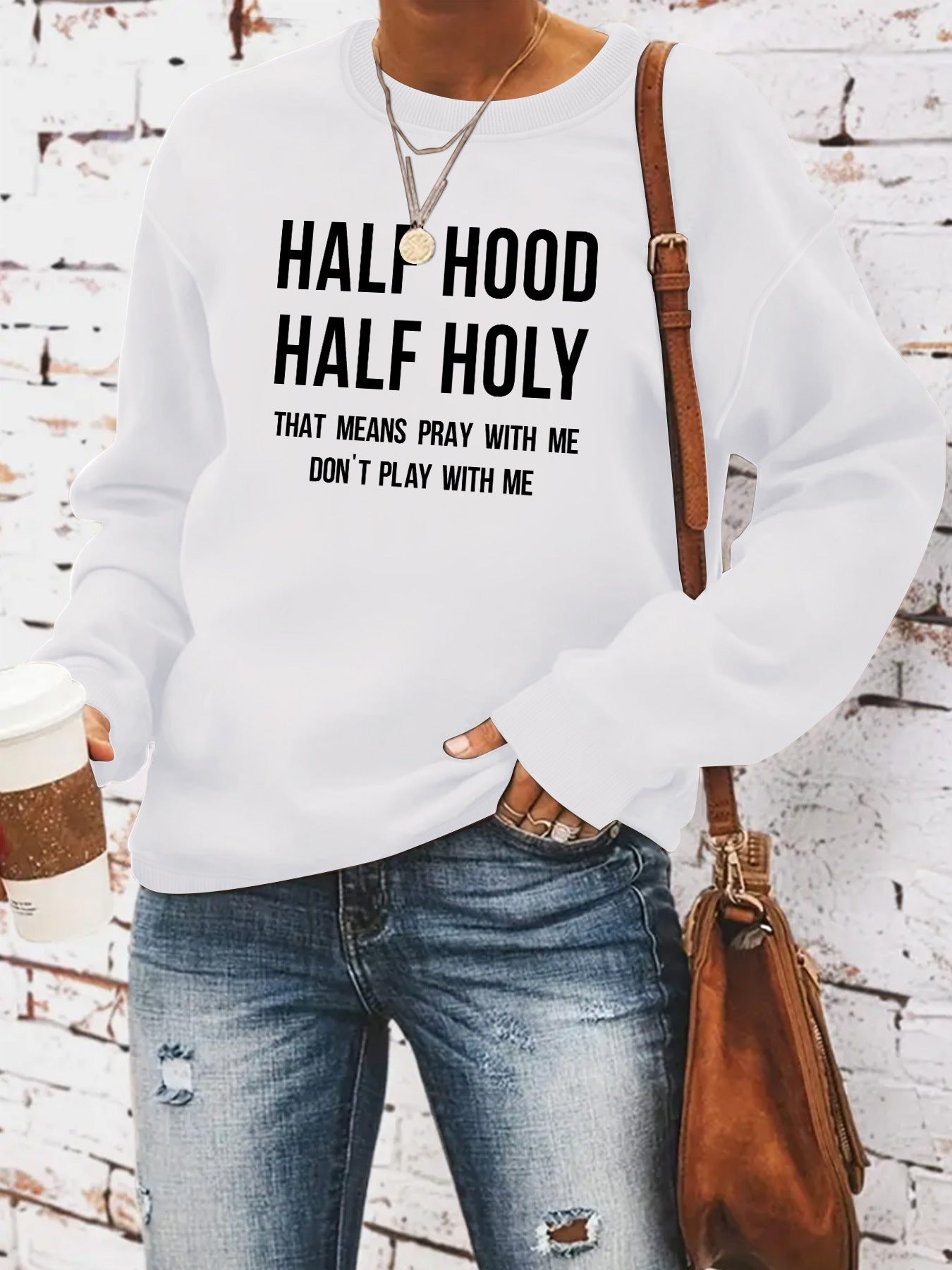 HALF HOOD HALF HOLY hoodie