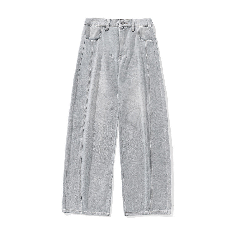 Jeans men's curved knife pants loose pants