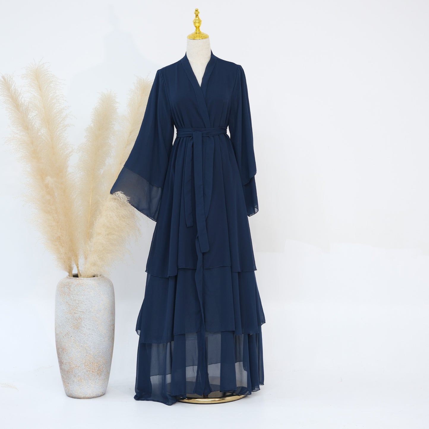 Elegant Children's Family Matching Cardigan Abaya