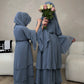 Elegant Children's Family Matching Cardigan Abaya