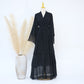 Elegant Children's Family Matching Cardigan Abaya