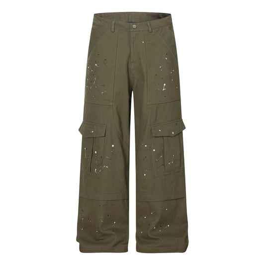 Paint splatter workwear pants