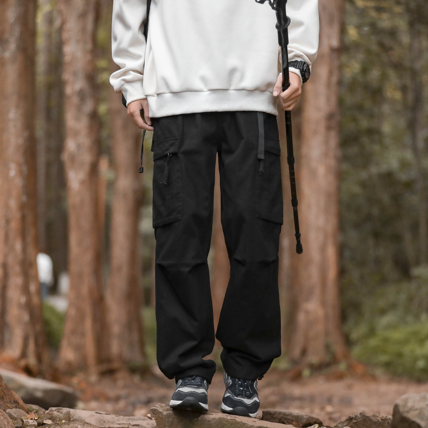 Men's ankle binding work pants loose pants