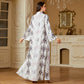 Muslim Long Robe Print Long Dress Dress