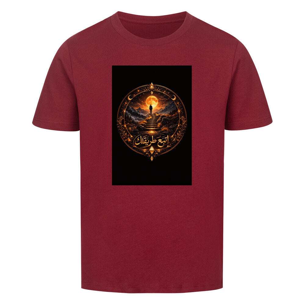 Premium Organic Shirt Image for color: wine red