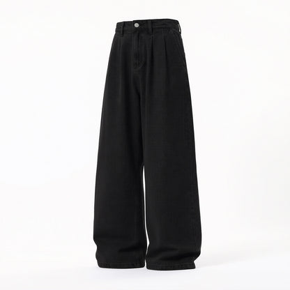 Loose long pants straight leg pants