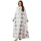 Muslim Long Robe Print Long Dress Dress
