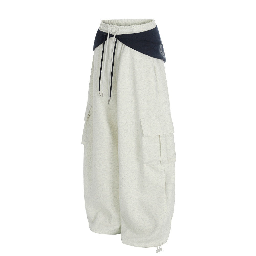 Wide leg workwear pants