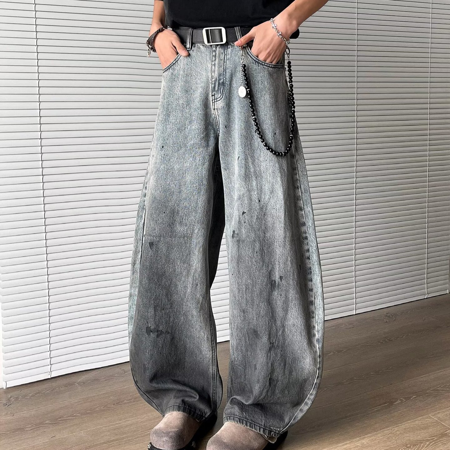 High Street Loose Wide Leg Vintage Baggy Pants