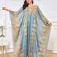 Moroccan Muslim Robe Embroidered Beaded Dinner Two Piece Set Dress