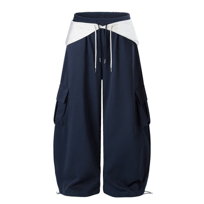 Wide leg workwear pants