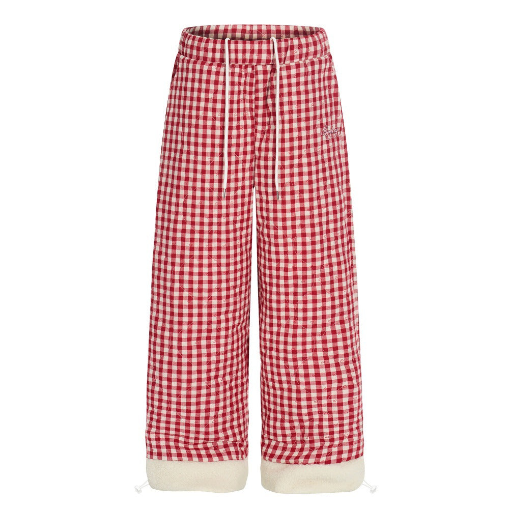 Straight tube thick pants