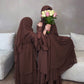 Elegant Children's Family Matching Cardigan Abaya