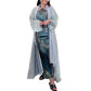 Women's Muslim robe Dubai wearing shiny silk dress