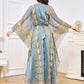 Moroccan Muslim Robe Embroidered Beaded Dinner Two Piece Set Dress