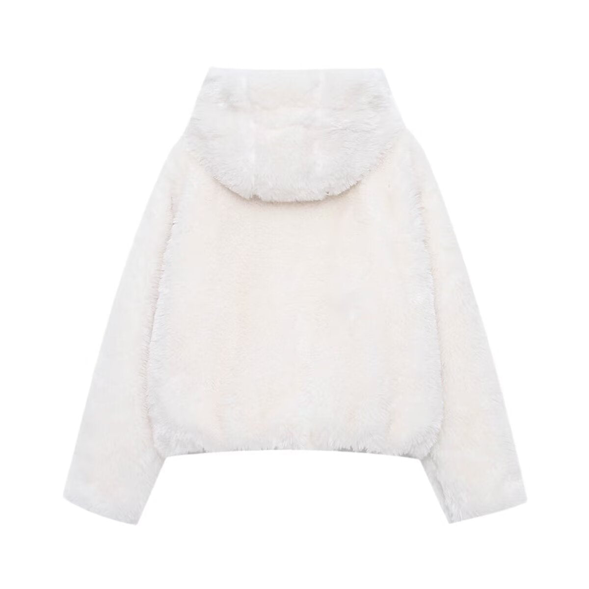 Street hooded woolen coat women's clothing