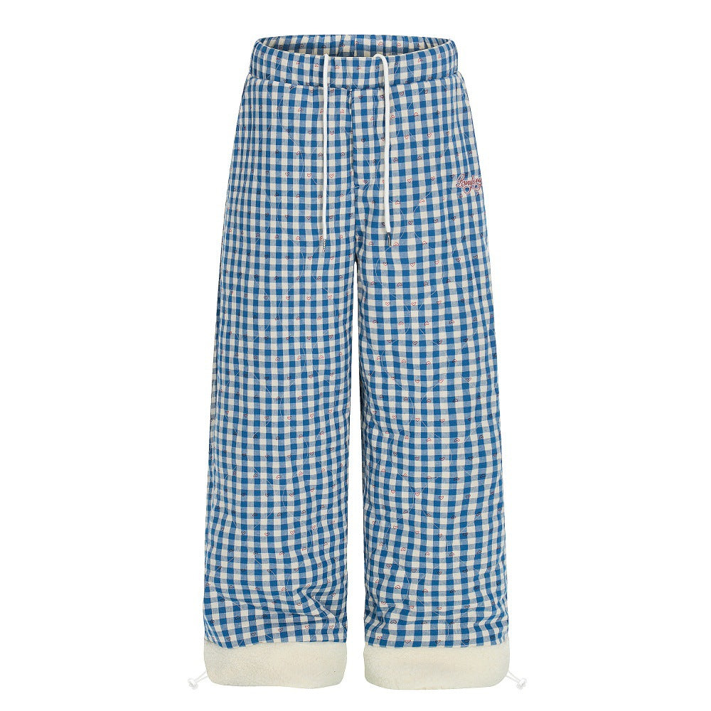 Straight tube thick pants