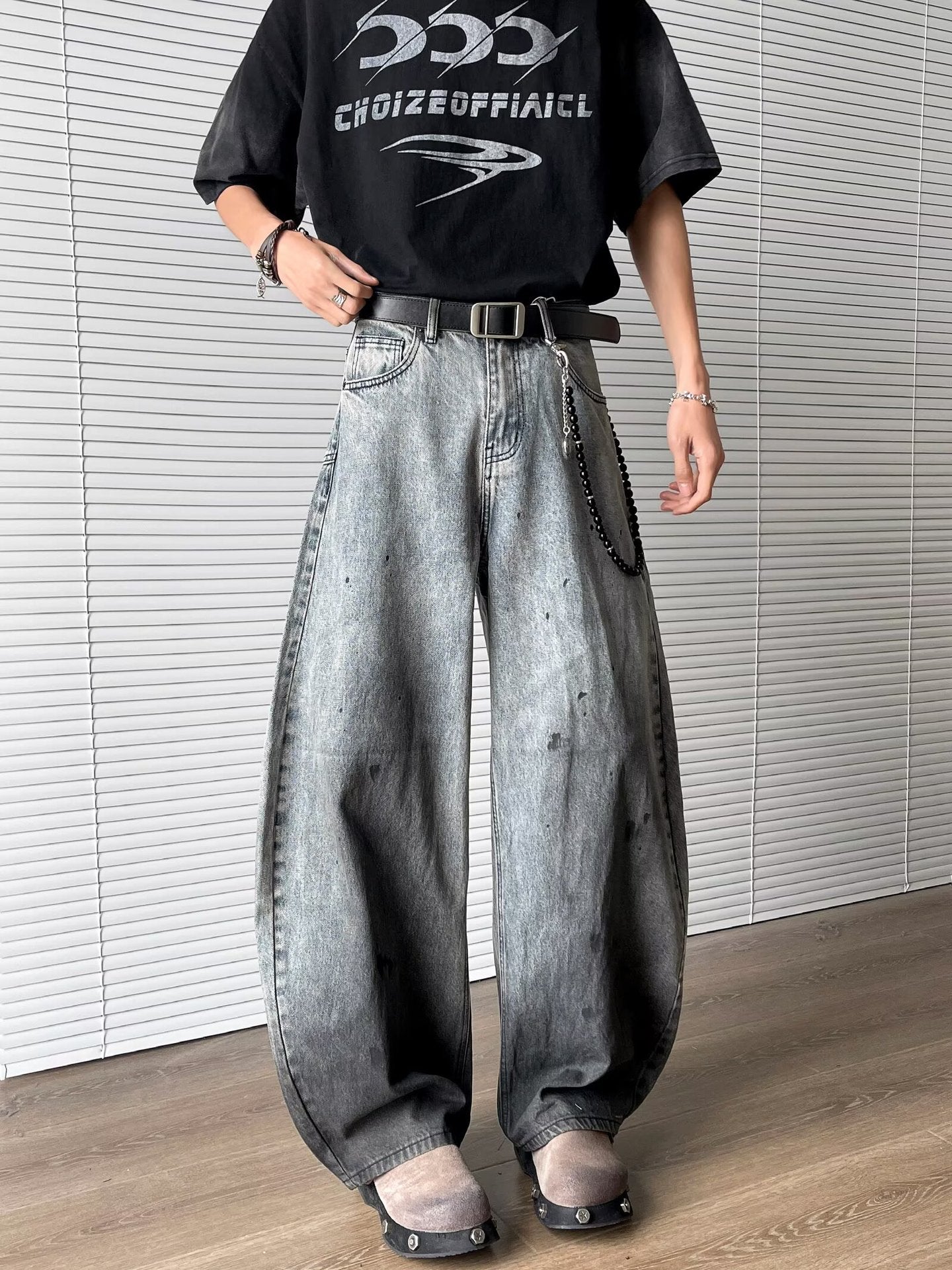 High Street Loose Wide Leg Vintage Baggy Pants