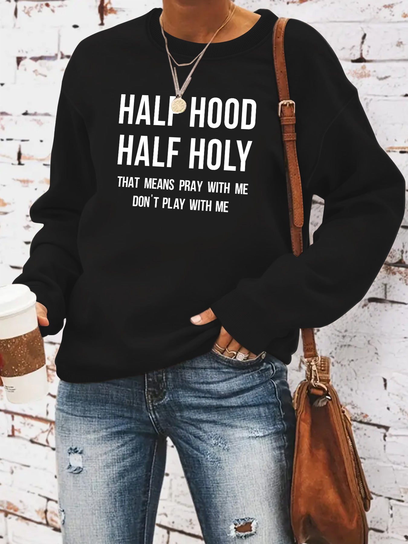 HALF HOOD HALF HOLY hoodie