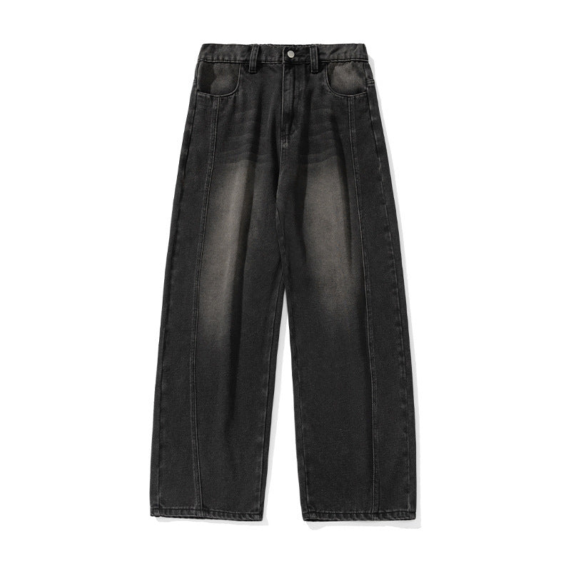 Jeans men's curved knife pants loose pants