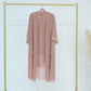 Elegant Children's Family Matching Cardigan Abaya