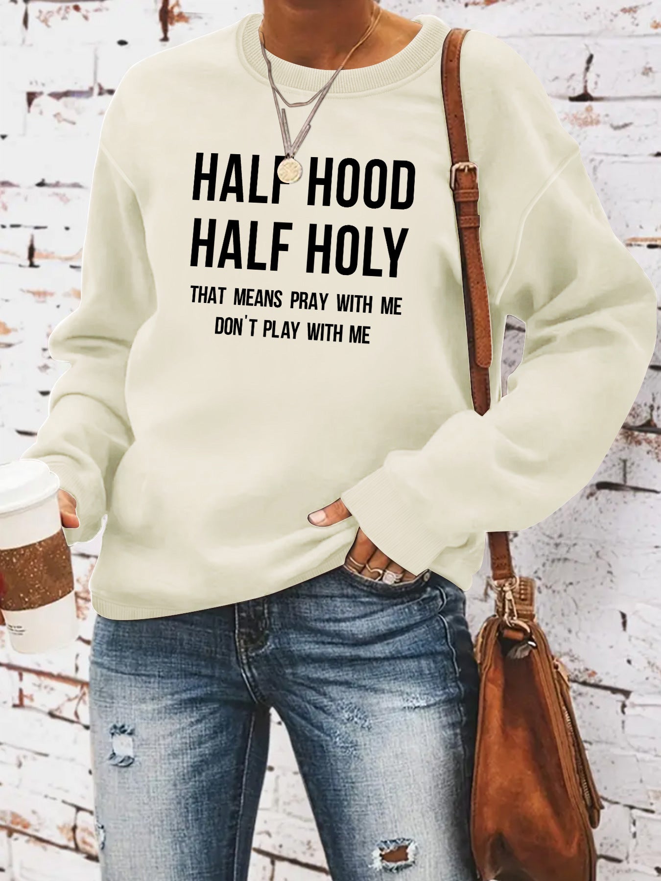 HALF HOOD HALF HOLY hoodie