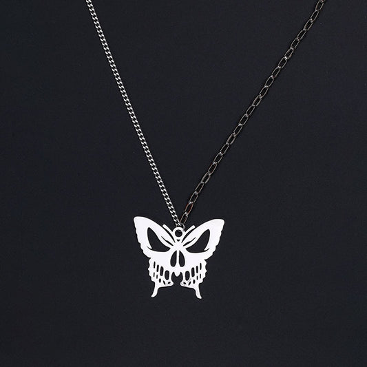 Fashion gothic style neck necklace butterfly suspension pendant men and women couple women necklace jewelry accessories