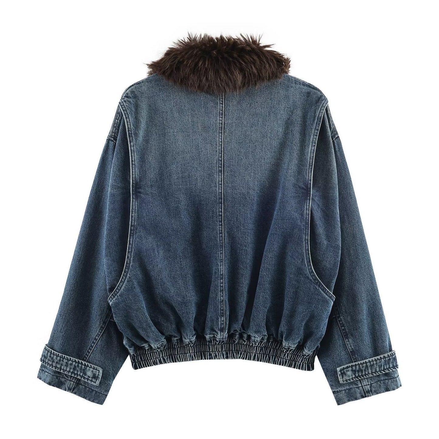 Street denim pilot jacket women's clothing