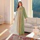 Summer Muslim Spliced Beaded Long Robe Middle Eastern Dubai Abaya Printed Maxi Dress