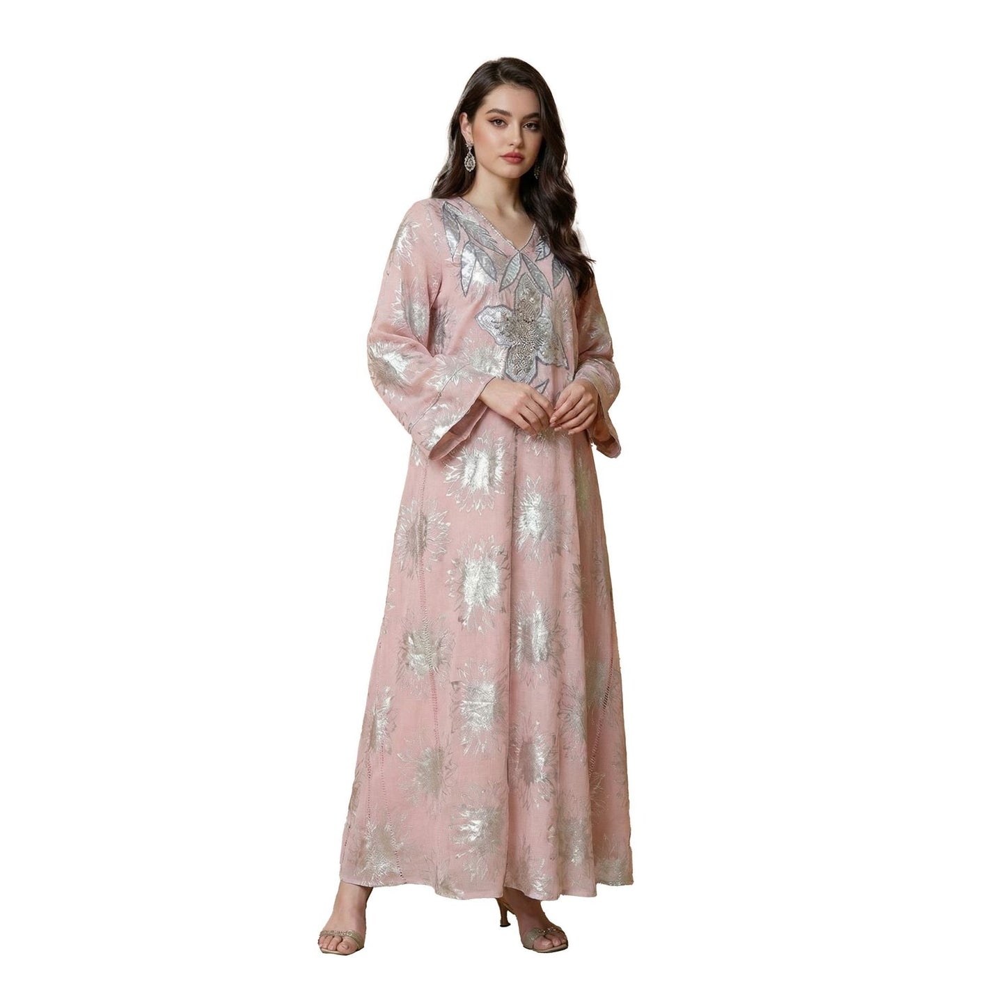 New Middle Eastern Dress Women Long Robe Dubai Abaya Muslim Dress Abaya Arabic Long Robe