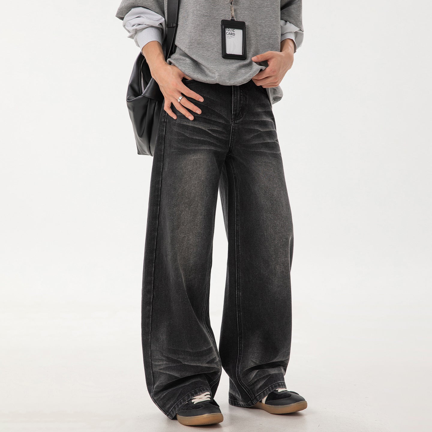 Straight leg loose long pants