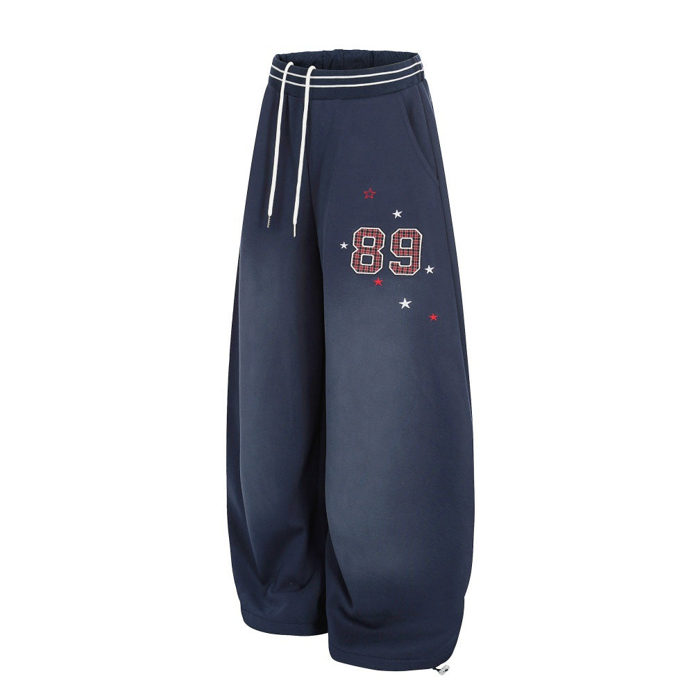 Velvet curved knife pants