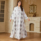 Muslim Long Robe Print Long Dress Dress