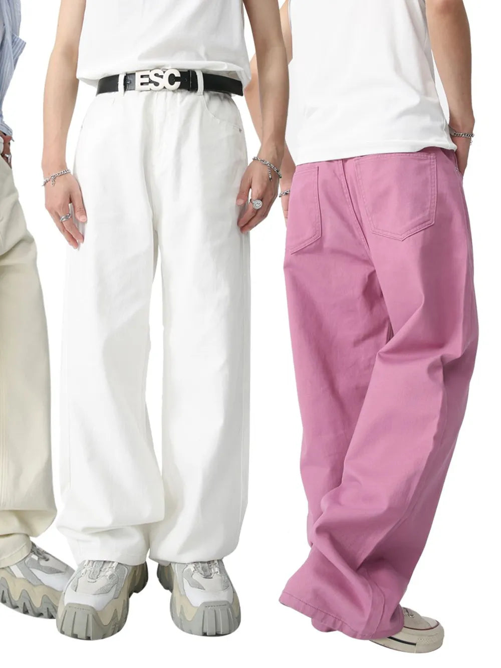 Mid Rise Baggy Men's Jeans