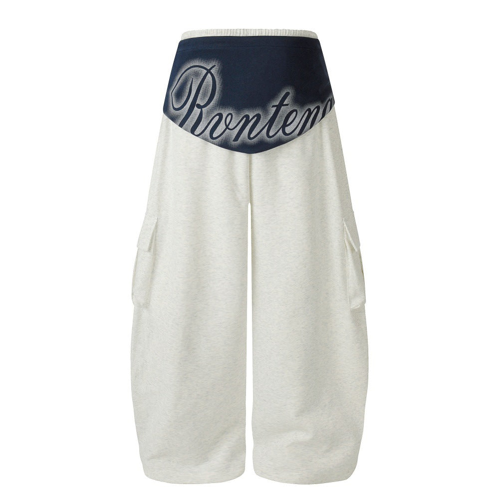 Wide leg workwear pants